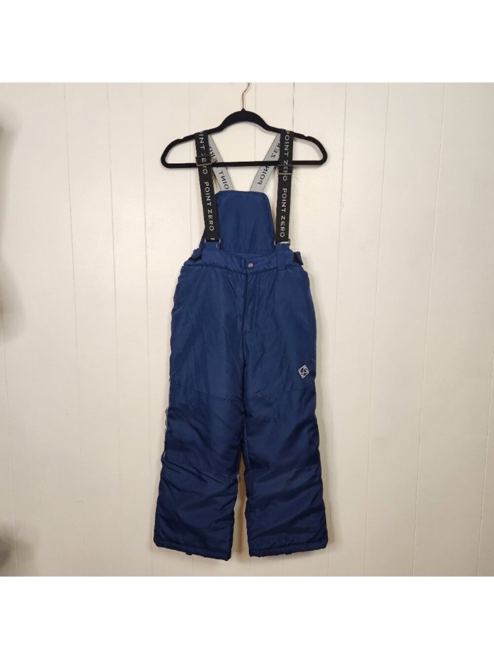 Point Zero Kids Snow Pants Overalls Removable Bib Snowpants Boys Size 10 Blue